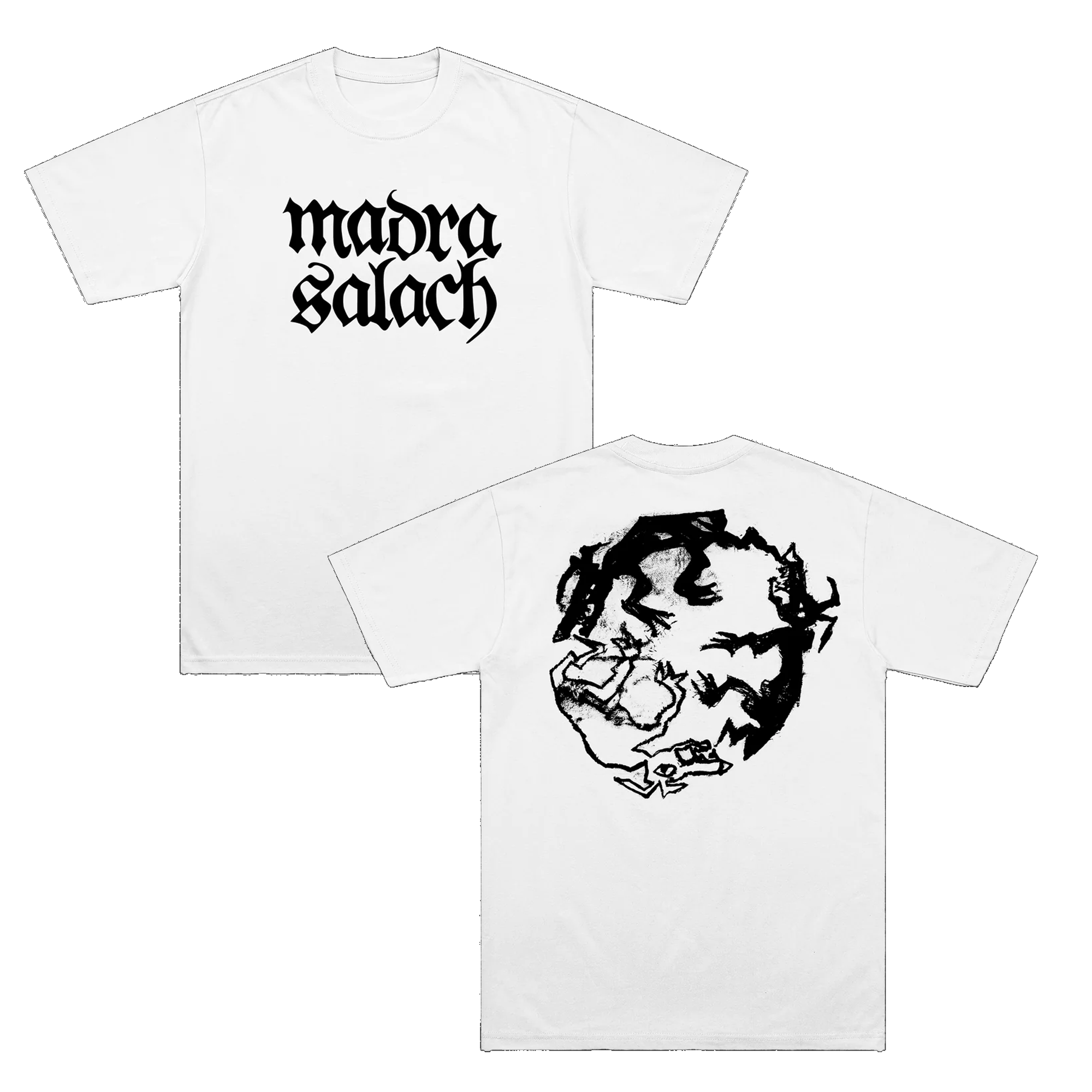 Madra Salach Store Merch Shop Logo T-Shirt White