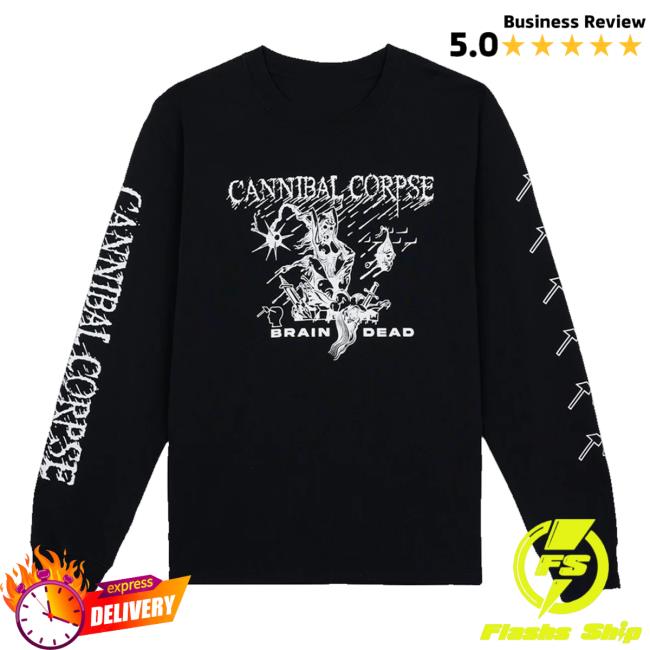 Cannibal Corpse Merch Shop Cannibal Corpse X Brain Dead Mutilation Long Sleeve