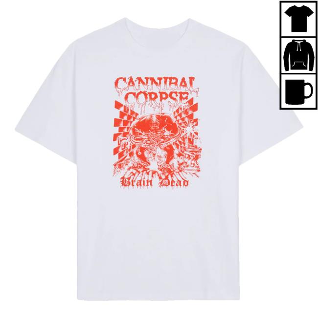 Cannibal Corpse Merch Shop Cannibal Corpse X Brain Dead Splatter Brain T-Shirt