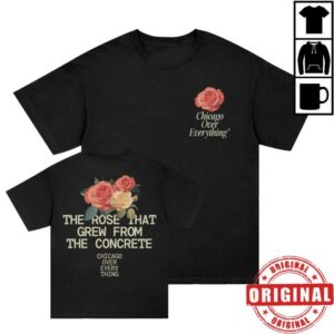Chicago Over Everything Merch Shop Concrete Rose Tee