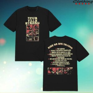 Four Year Strong Merch Store Shop Rod Tracklist T-Shirt