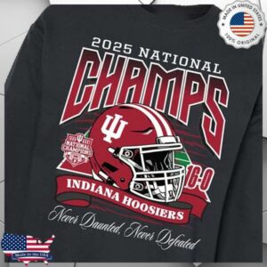 Indiana University Merch Shop Indiana Hoosiers 2025 National Champs Helmet Crewneck