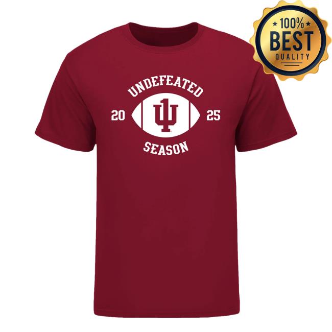 Indiana University Merch Shop Indiana Hoosiers 2025 Undefeated Season T-Shirt