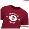 Indiana University Merch Shop Indiana Hoosiers 2025 Undefeated Season T-Shirt