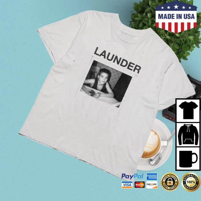 Launder Merch Store Shop White Short Sleeve