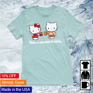 Sanrio Merch Store Shop Hello Kitty & Dear Daniel Adult Take A Moment To Relax Tee