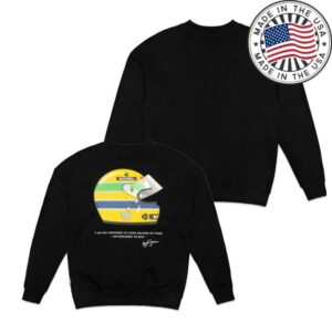 Senna Shop Merch Store Tag Heuer X Senna Oversized Badge Crewneck Sweatshirt
