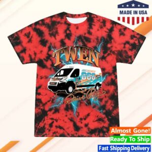 Twen Band Merch Store Shop Nascar666 Short Sleeve Crystal Red Black