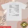 Hayley Williams Merch Shop Credits White Tee