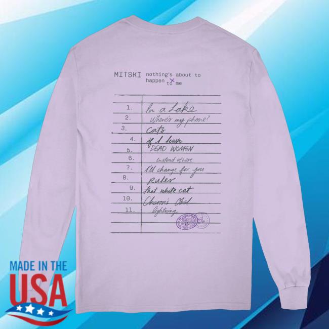 Mitski Merch Shop Library Stamp Long Sleeve Tee
