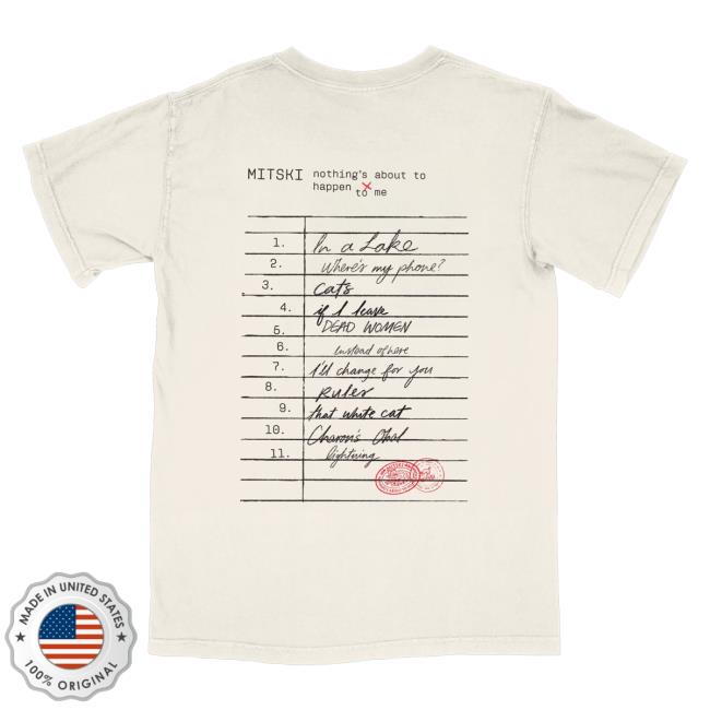 Mitski Merch Shop Library Stamp Tee