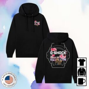 Antisocialsocialclub Merch Store Shop Assc X Casio G-Shock Hoodie