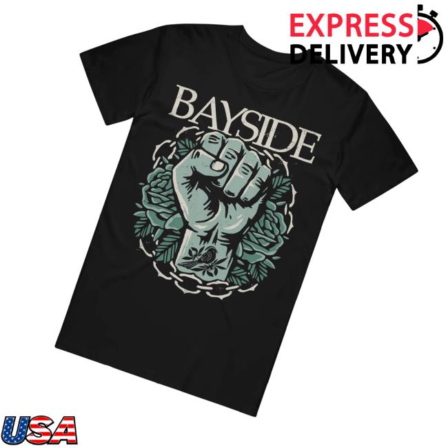 Bayside Shop Merch Store Acoustic Fist Black T-Shirt