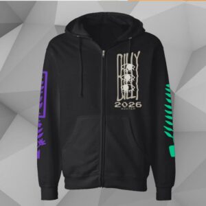 Billy Strings Shop Merch Store Eyes Zip Up Hoodie With Dates