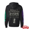 Billy Strings Shop Merch Store Eyes Zip Up Hoodie With Dates