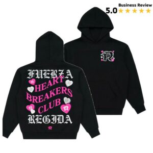 Fuerza Regida Shop Merch Store Heartbreakers Hoodie Black