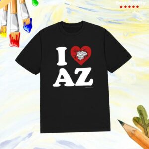Gatecreeper Merch Store Shop I Heart Az Black Tee