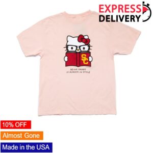 Sanrio Merch Store Shop Hello Kitty X Usc Trojans Being Smart Tee
