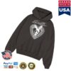 Sike Ops Shop Merch Store Love Bomber Distressed Black White Hoodie