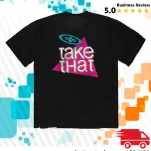 kenny Take That Merch Shop 90S Triangle Logo Black Tee