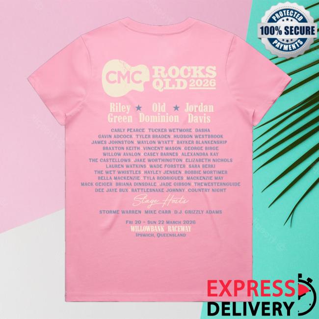 Cmc Rocks Merch Shop Wild Horses Ladies Pink Tshirt