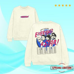 5 Seconds Of Summer Merch Store Everyone's A Star Logo Natural Sweater