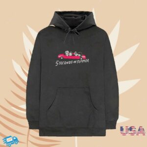 5 Seconds Of Summer Merch Store Limo World Tour Black Hoodie