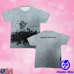 kenny A7x World Merch Shop Avenged Sevenfold Tour Libad Mineral Wash Teee