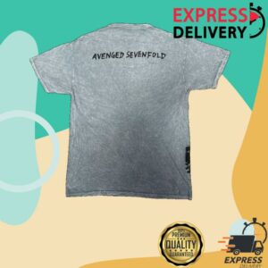 kenny A7x World Merch Shop Avenged Sevenfold Tour Libad Mineral Wash Teev
