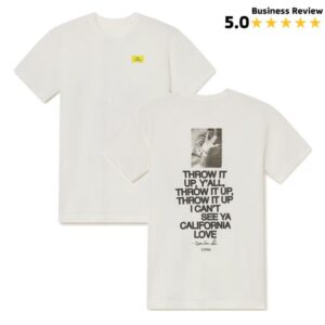 kenny Agolde Merch Store Tupac Throw It Up Short Sleeve Tee