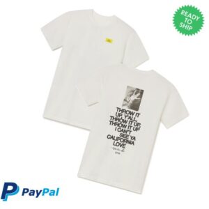 kenny Agolde Merch Store Tupac Throw It Up Short Sleeve Teev