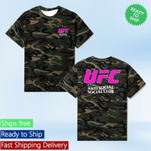 kenny Antisocialsocialclub Merch Store Assc X Ufc With Love Tee Camoe