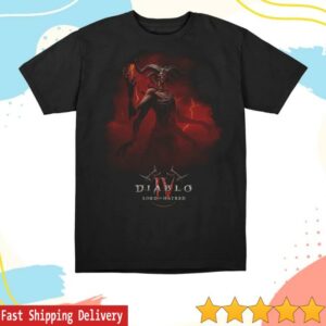 Blizzard Gear Merch Store Diablo Iv Lord Of Hatred Key Art Black T-Shirt