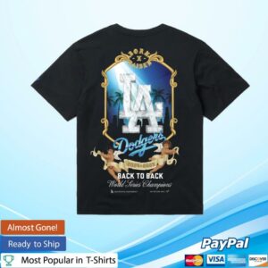 Born X Raised Merch Store Born X Raised Dodgers Ws Angel Tee Black