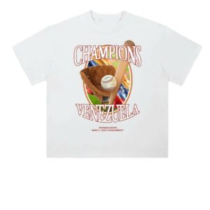 kenny Caracas Merch Store Venezuela Baseball Champions White Tee