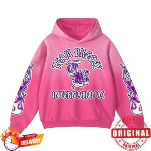 Chris Brown Merch Store Team Breezy International Blackletter Sun Fade Hoodies