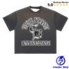 Chris Brown Merch Store Team Breezy International Blackletter Sun Fade Raw Edge Ss T-Shirt