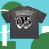 Chris Brown Merch Store Team Breezy International Blackletter Sun Fade Raw Edge Ss T-Shirt