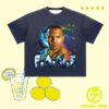 kenny Chris Brown Shop Merch Fame 15Th Anniversary Spiral Sun Fade Raw Edge T Shirt