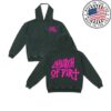 kenny Church Of Dirt Merch Store Renovated Pink Vintage Black Leopard Hoodie