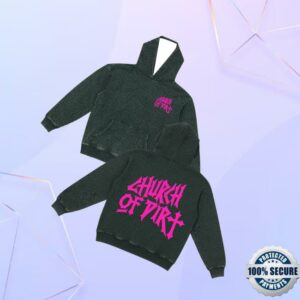 kenny Church Of Dirt Merch Store Renovated Pink Vintage Black Leopard Hoodiev