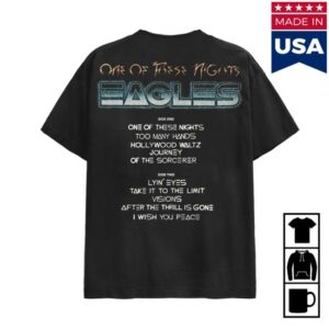 kenny Eagles Shop Merch One Of These Nights Black Teex