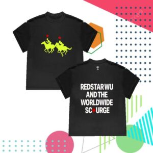 kenny Genesis Owusu Merch Store Redstar Wu The Worldwide Scourge Black Album Tshirt