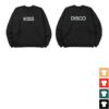 kenny Harry Styles Merch Shop Kiss Disco Black Crewneck