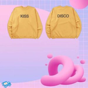 kenny Harry Styles Merch Shop Kiss Disco Yellow Crewneck