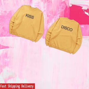kenny Harry Styles Merch Shop Kiss Disco Yellow Crewneckv