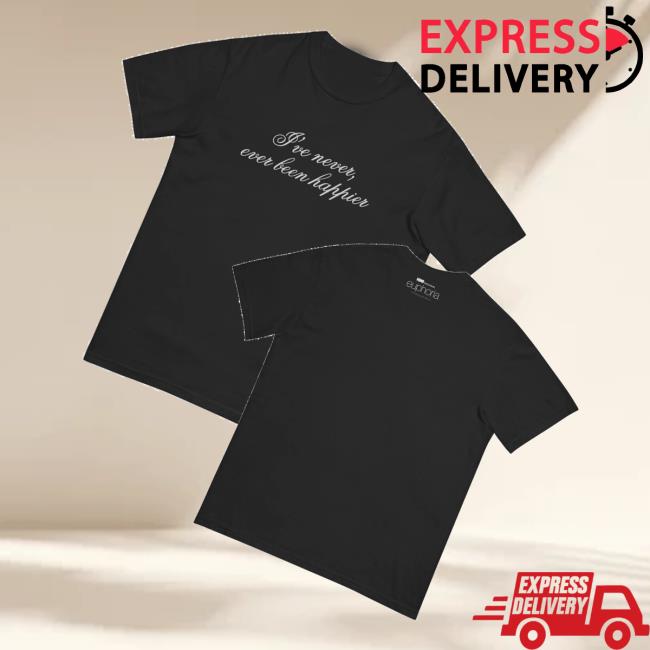 Hbo Shop Merch Euphoria Comfort Colors T-Shirt Never Been Happier
