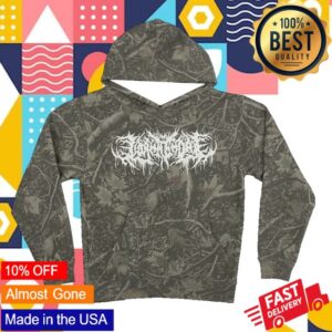 kenny Lorna Shore Merch Store Lorna Shore Dead Wood Camo Puff Hooded Sweatshirt