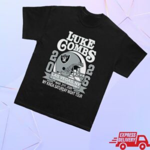 kenny Luke Combs Store Merch Exclusive Raiders Tee Las Vegas ShowV