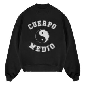 Medium Build Music Store Merch Shop Cuerpo Medio Black Crewneck